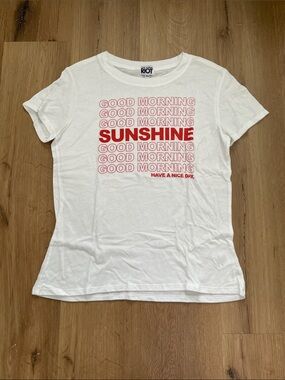 Sub_Urban Riot White Tee with Red Graphic "Sunshine"